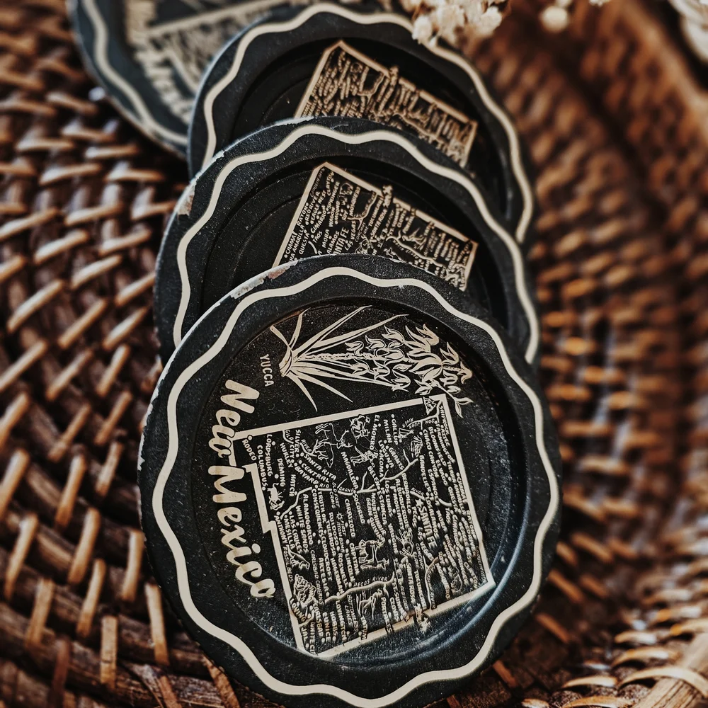 Vintage New Mexico Souvenir Coasters Set - Picture 2 of 4